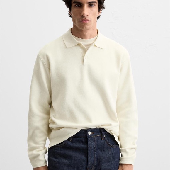 Zara Other - Zara Men’s Long-Sleeve Polo Shirt - Size XL